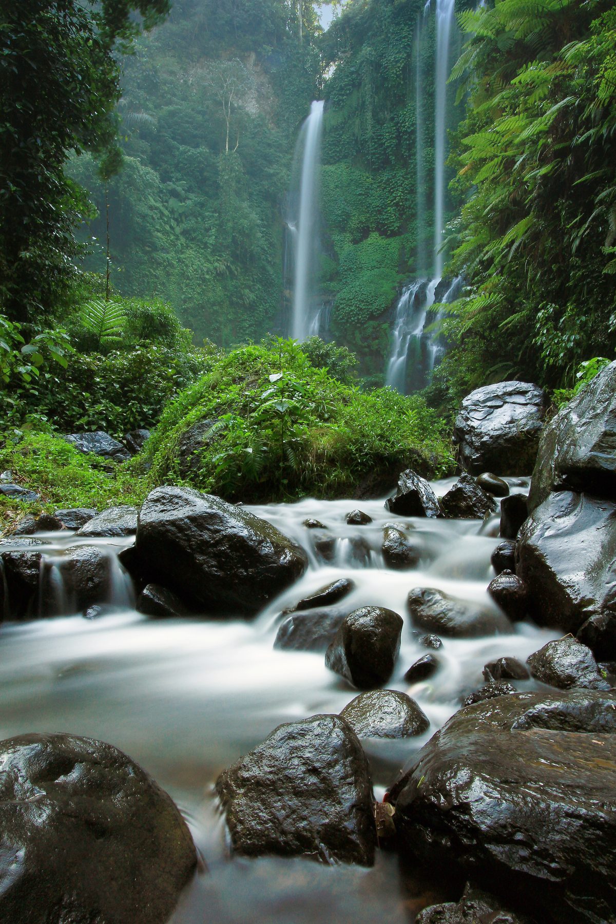 Cascata de Sekumpul, no norte de Bali