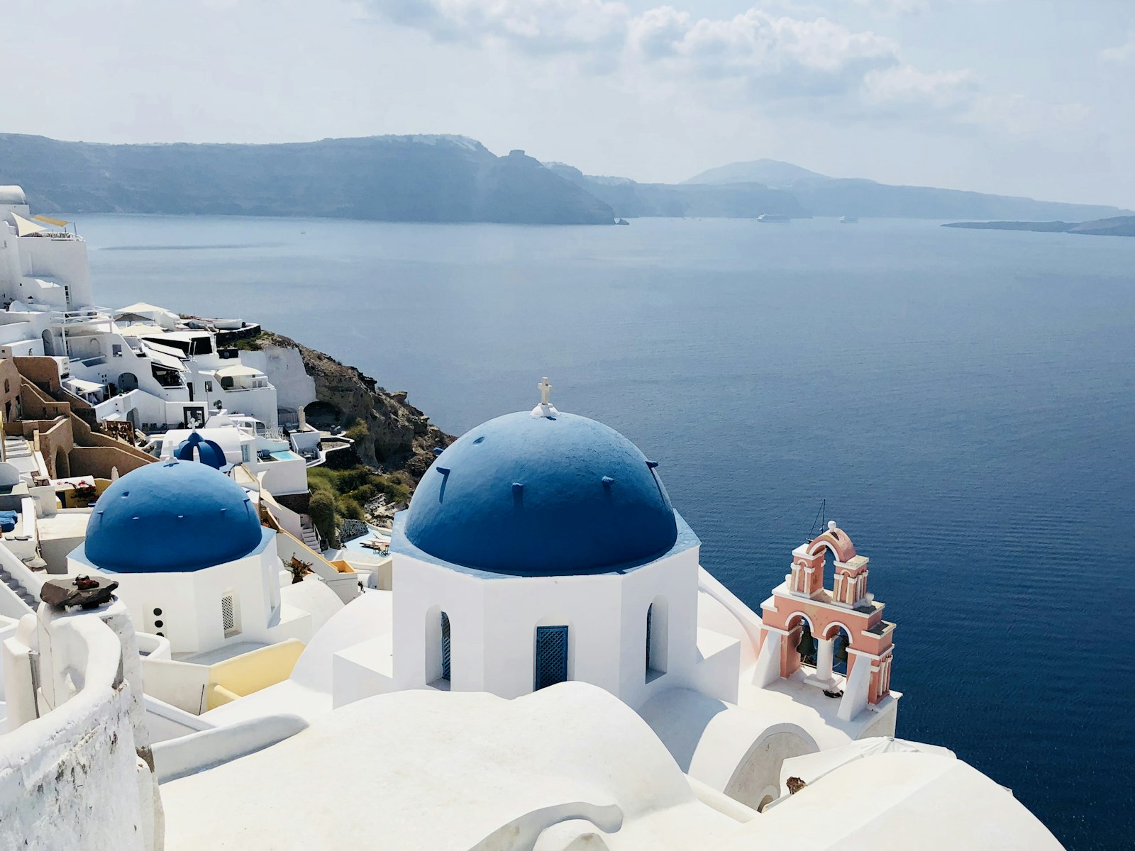 Cúpulas azuis de Oia, Santorini