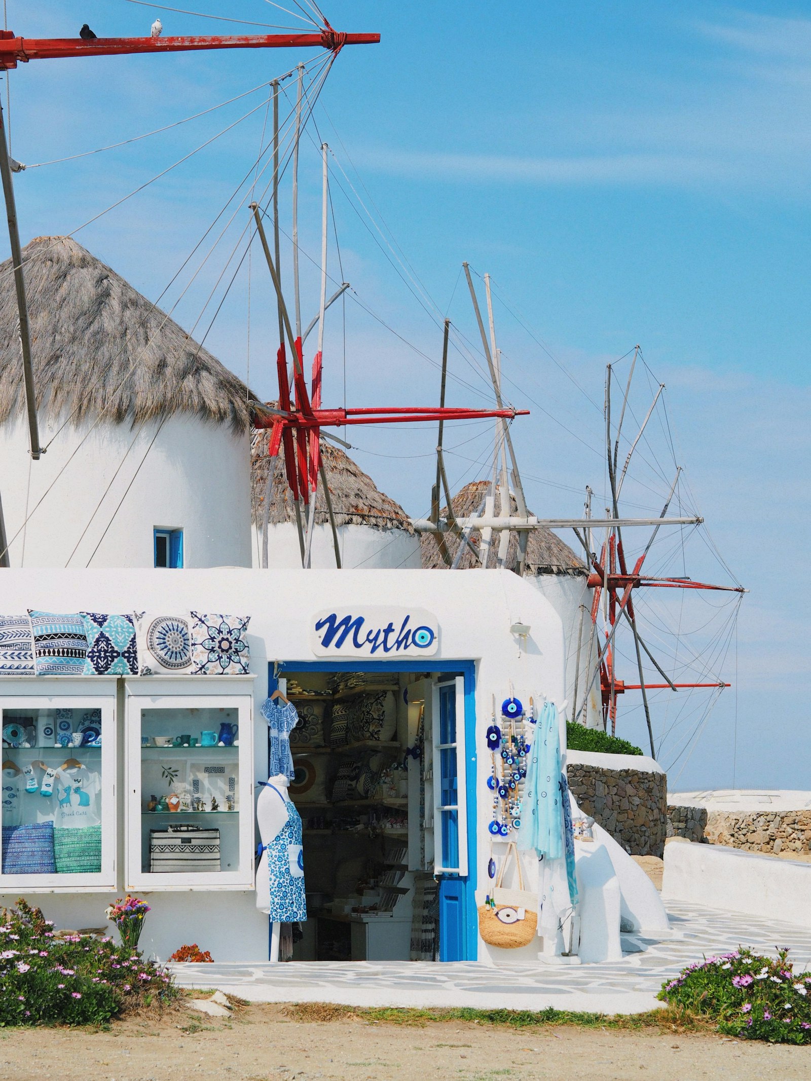 Ruas brancas de Mykonos