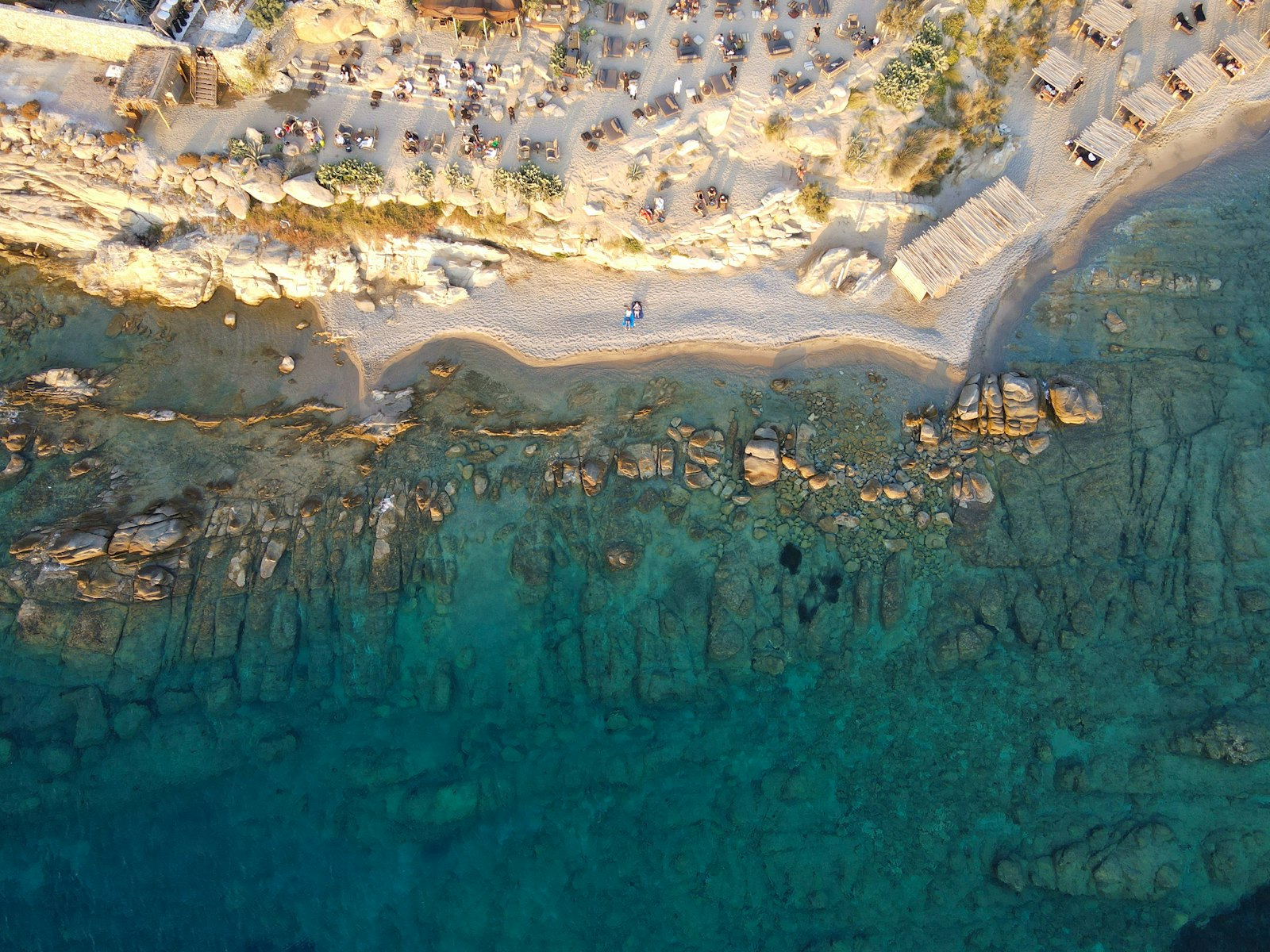 Relaxar nas praias de Mykonos