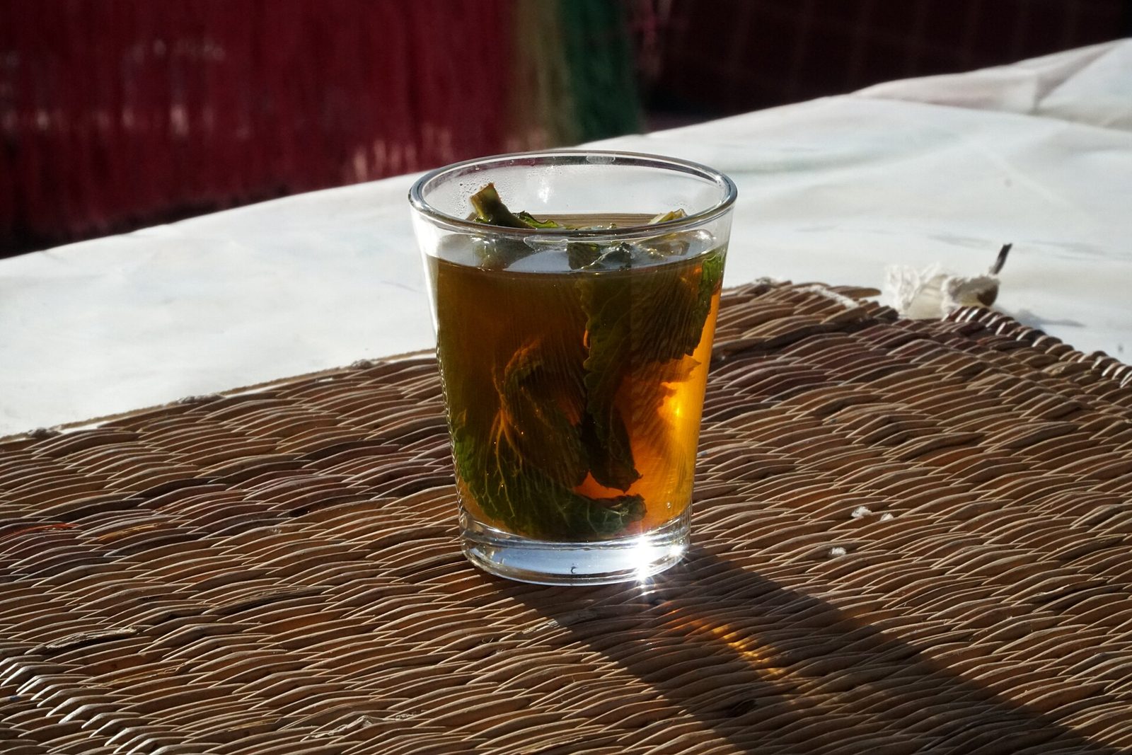 Chá de menta marroquino
