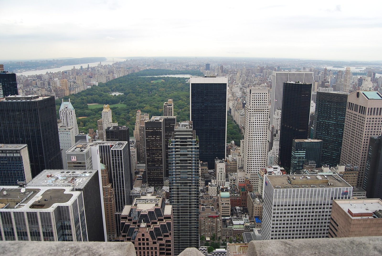 Vista panorâmica de Manhattan e do Central Park