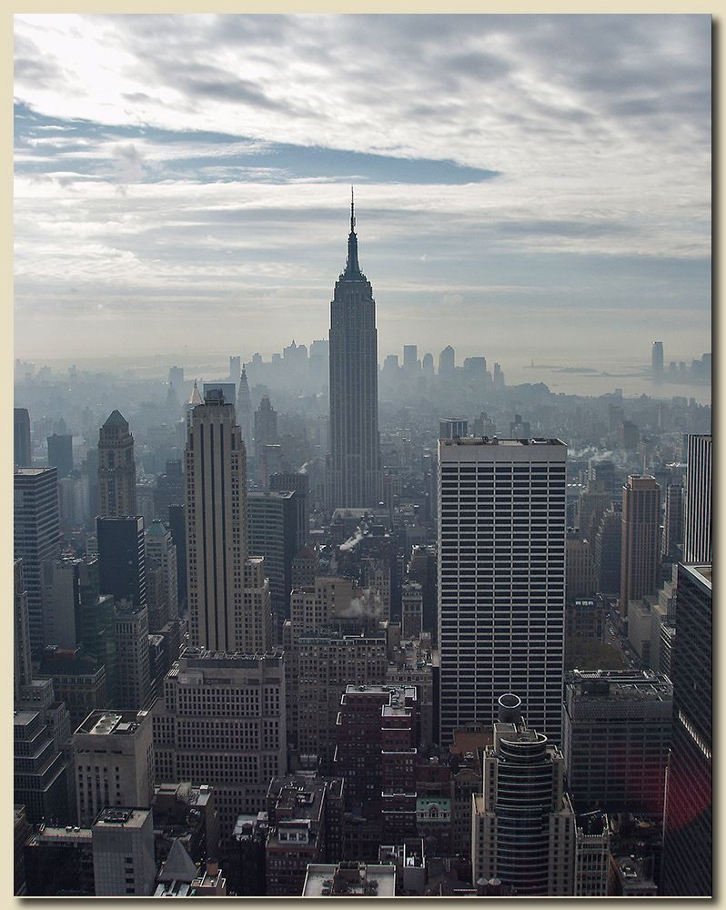 Admirar o skyline do Top of the Rock