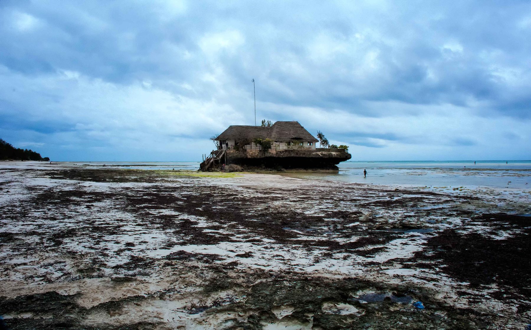 Restaurante The Rock sobre a água, em Zanzibar